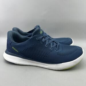 Kizik Lima Hands Free Walking Shoes Men Size 9 Wide Blue Comfort Slip On Sneaker